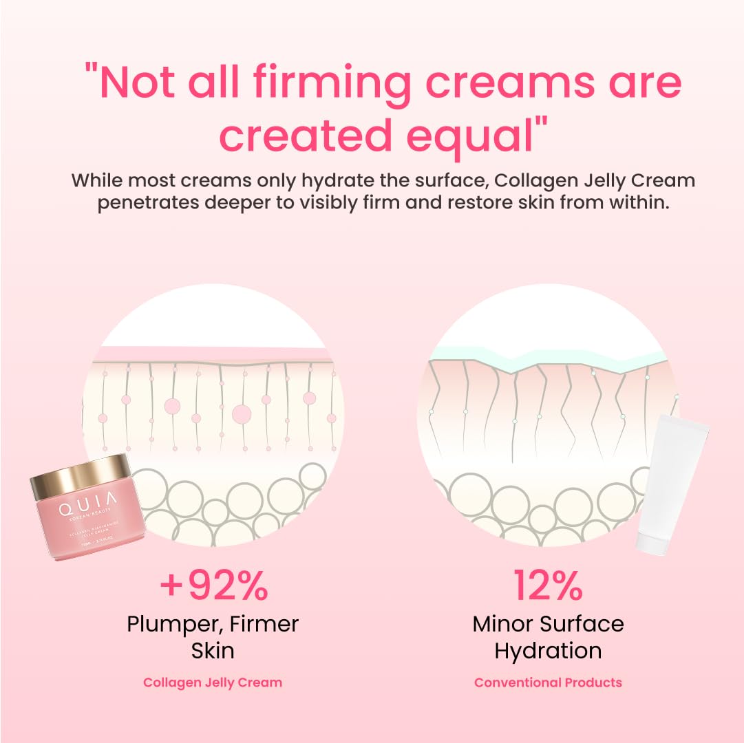 QUIA Beauty jar held in hand showing scale and travel-friendly size benefit