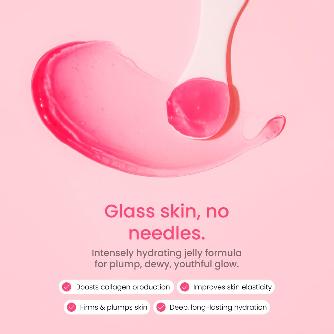QUIA Beauty open jar texture showing lightweight jelly and quick absorption