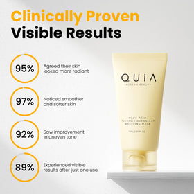 QUIA turmeric powder ingredient shot highlighting brightening benefit