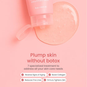 QUIA tube next to hand for scale highlighting 75ml travel-friendly size