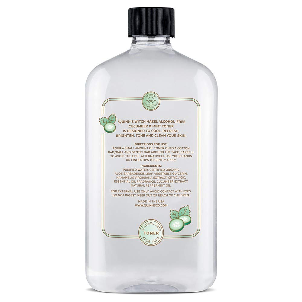 Quinn's being applied with cotton pad showing gentle cleansing benefit