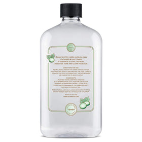 Quinn's being applied with cotton pad showing gentle cleansing benefit