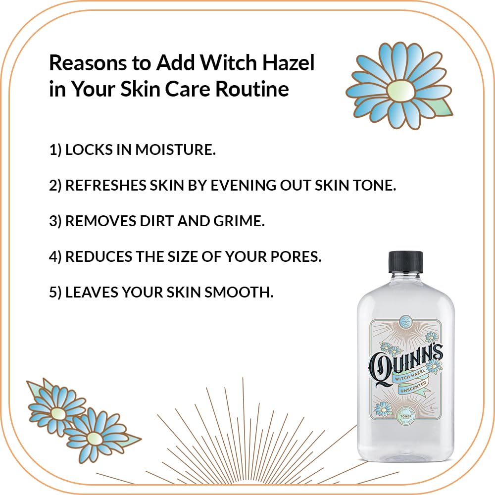 Quinn's toner on cotton pad demonstrating effective cleansing benefit