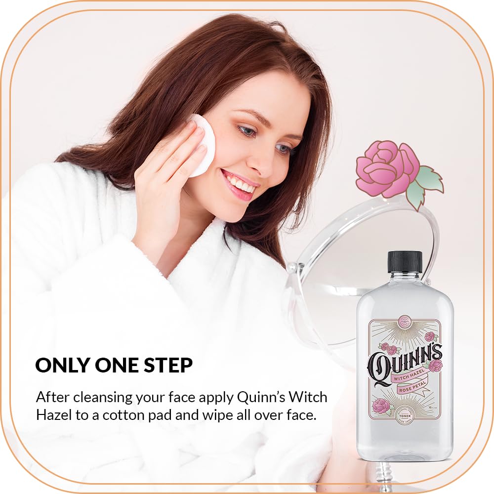 Quinn’s aloe and witch hazel ingredient view conveying soothing hydration