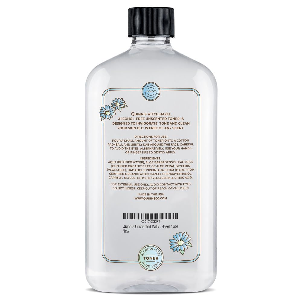 Quinn's bottle in hand showing 16 oz scale and travel-friendly benefit