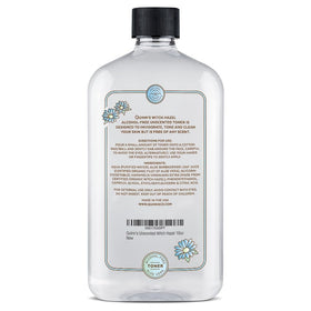 Quinn's bottle in hand showing 16 oz scale and travel-friendly benefit