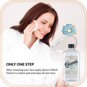 Quinn's clear liquid texture on skin illustrating gentle hydration benefit