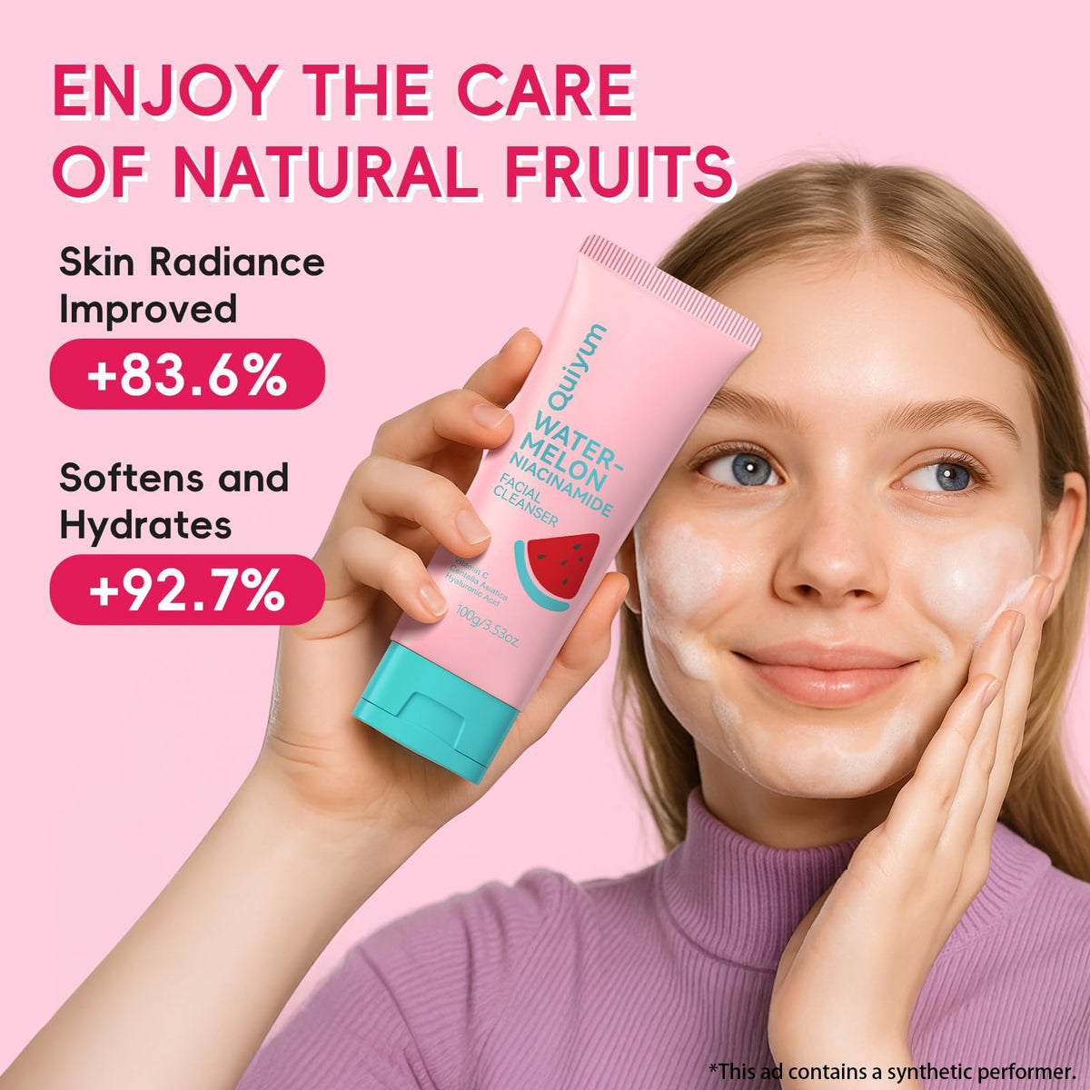 QUIYUM hyaluronic moisturizer cream swipe for deep hydration