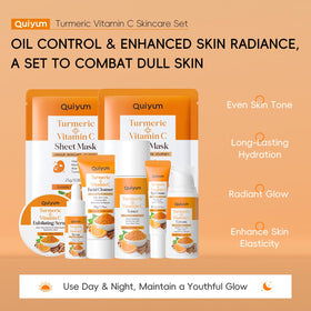 QUIYUM cleanser and exfoliating scrub close-up showing deep cleansing action