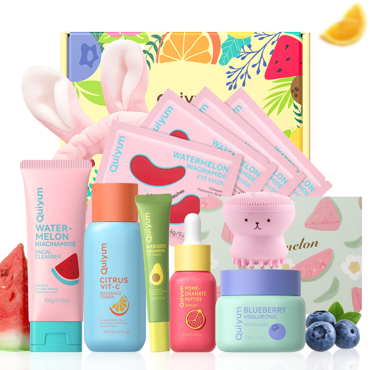 QUIYUM front packaging shows full six-piece kit and benefits