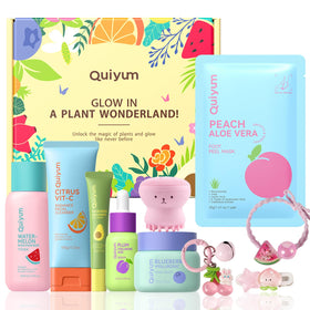 QUIYUM front packaging showing full fruit skincare gift set and gift-ready appeal