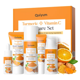 QUIYUM front packaging showing full five-piece kit and complete routine benefit