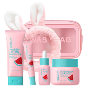 QUIYUM front packaging of 4-piece set showing cohesive routine benefits