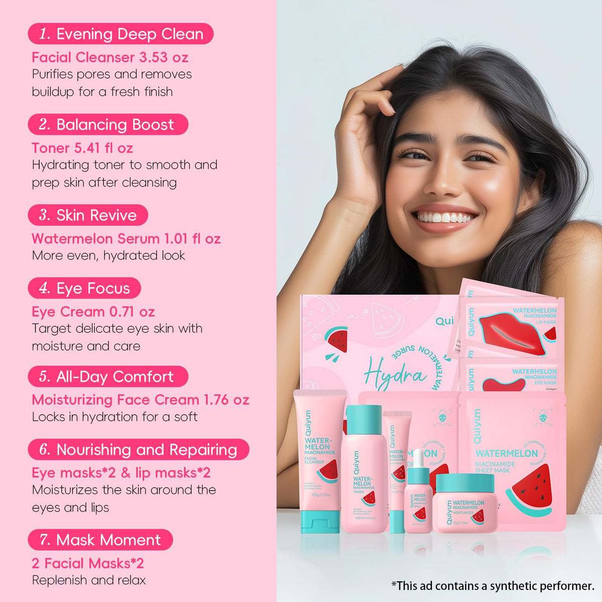 QUIYUM lip masks packaged to hydrate and smooth chapped lips