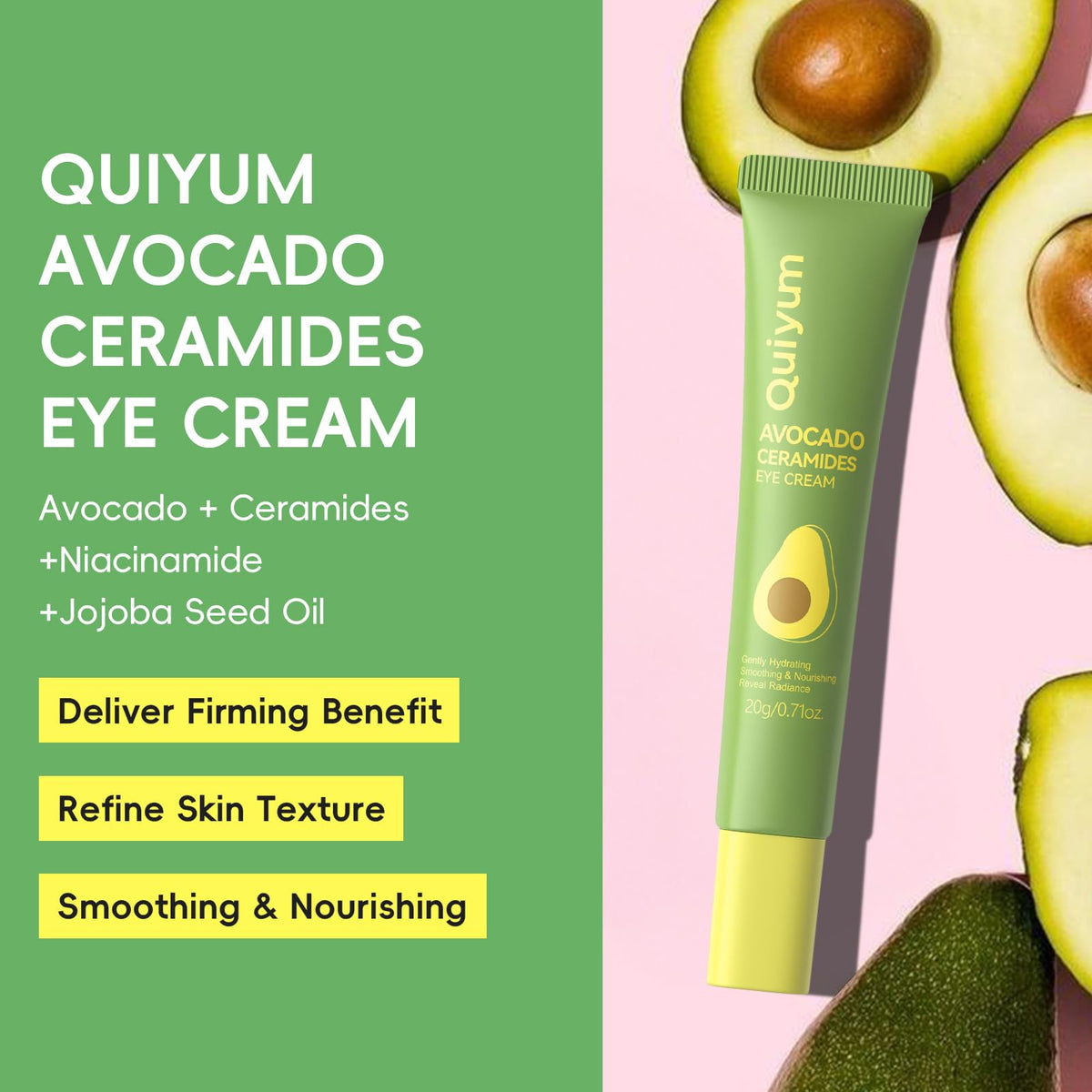 QUIYUM watermelon texture image showing hydrating, refreshing ingredient benefits