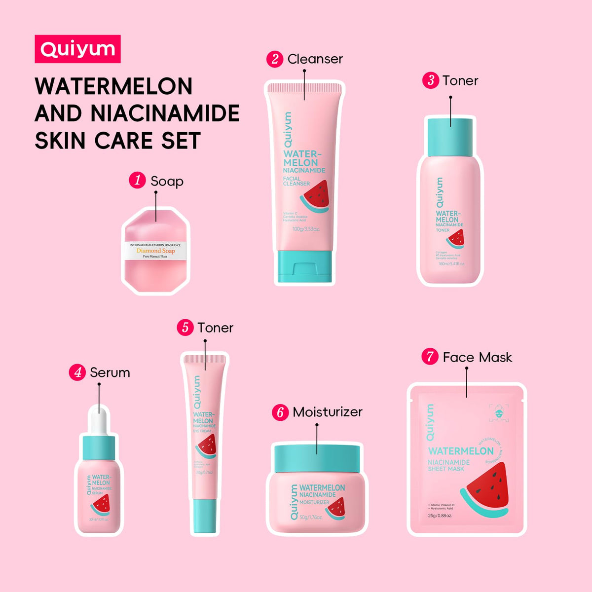 QUIYUM sheet mask opened ready for spa-like hydration and instant glow