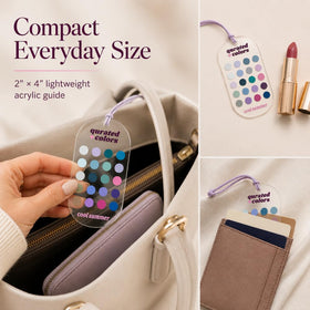 Qurated Colors velvet pouch protecting the card for neat storage and travel convenience