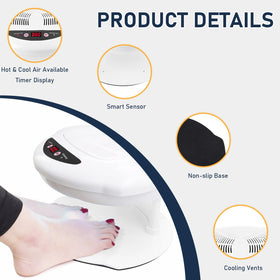 QUTUNI used for pedicure showing coverage and comfort during drying