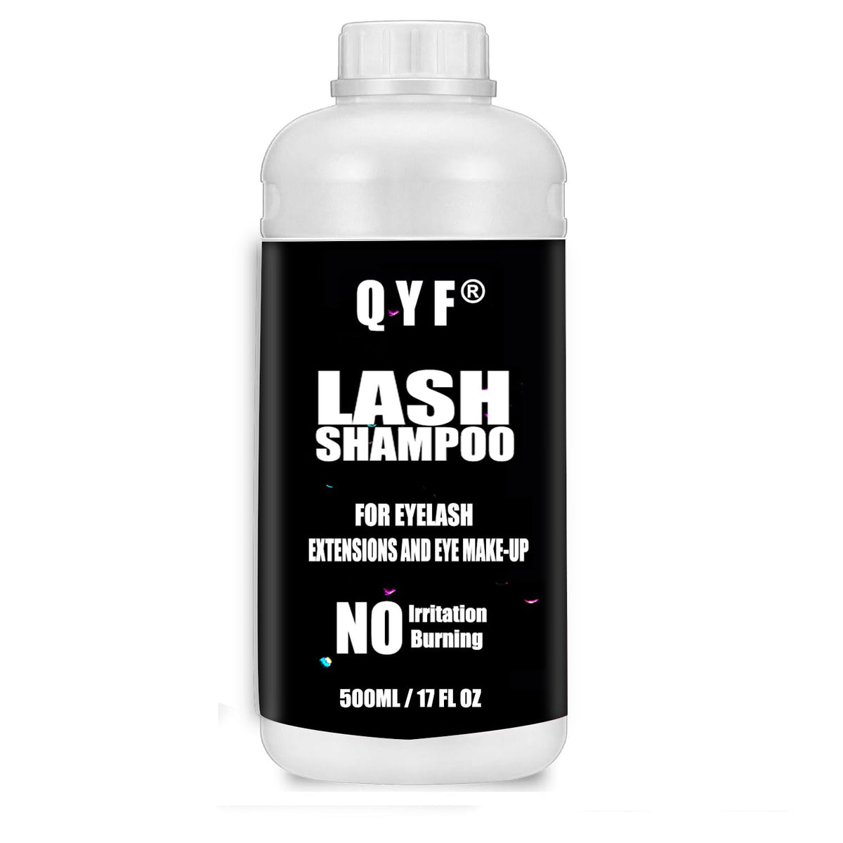 QYF front packaging 500ml bottle showing full-size supply and professional use