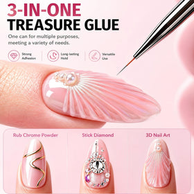 QZQETET clear gel texture close-up highlighting glossy finish and no-wipe clarity benefit