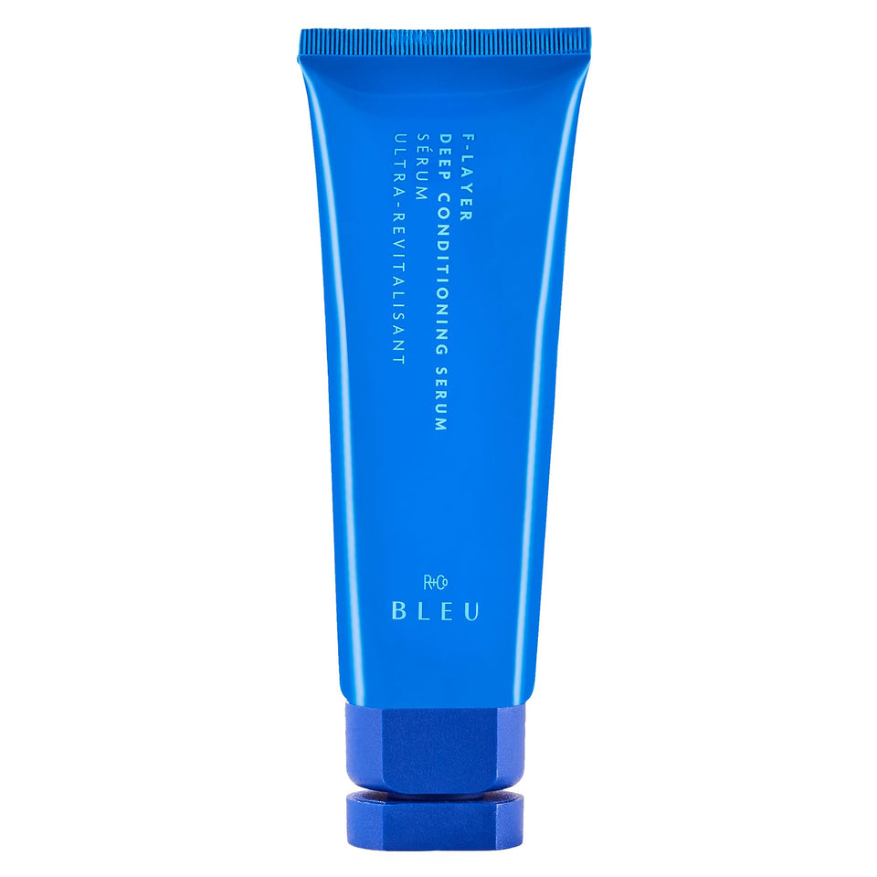 R+Co BLEU front bottle shot showing clean design and product clarity benefiting shelf appeal