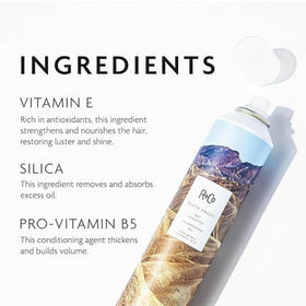 R+Co Death Valley being sprayed at roots to demonstrate instant lift and refreshed hair