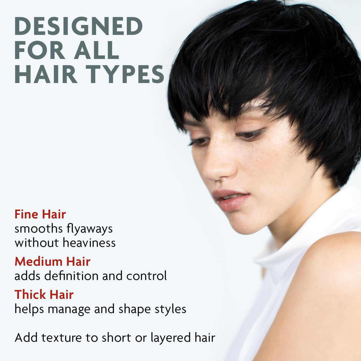 R+Co styling in use with hand demonstrating targeted sculpting benefit