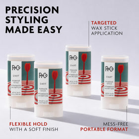 R+Co wax texture close-up highlighting smooth, non-greasy formula
