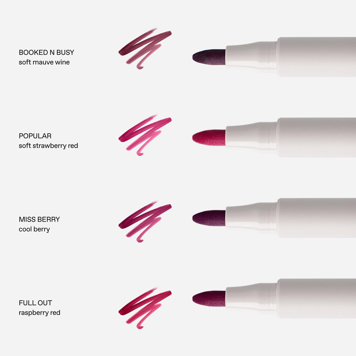 r.e.m. beauty lip stain in use on model showing comfortable longwear benefit