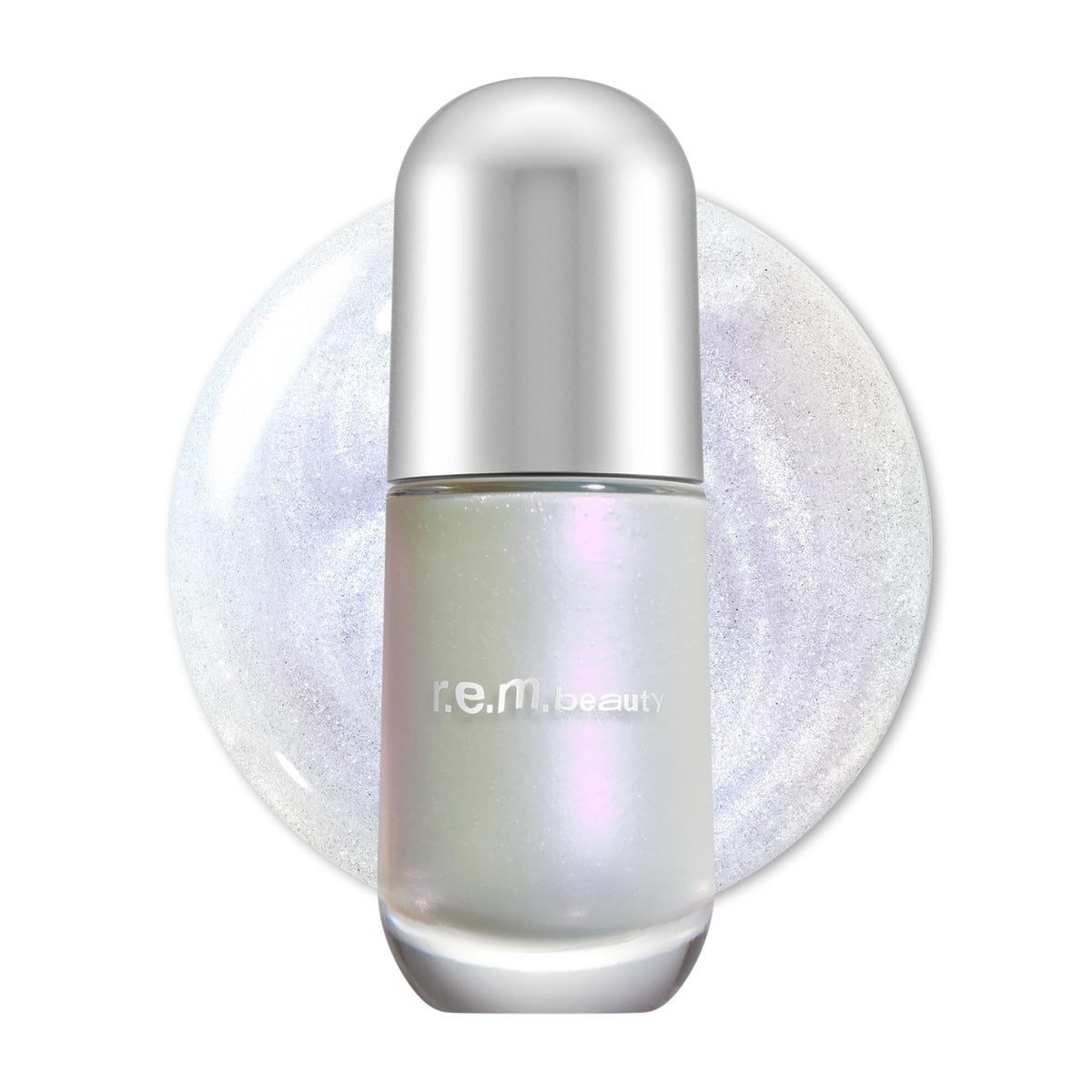 r.e.m. beauty front packaging showing Aura bottle and soft glow effect