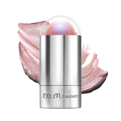 r.e.m. beauty Eclipse Glow Stick front packaging showing sleek stick and label, easy portability
