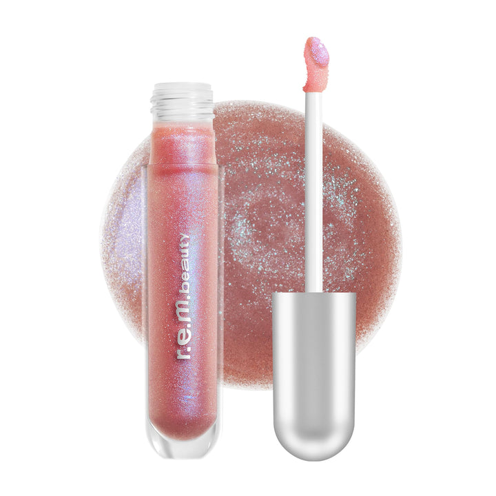 r.e.m. beauty fembot front packaging showing glossy tube and color payoff