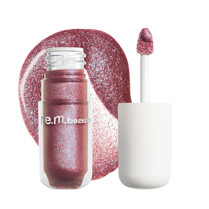 r.e.m. beauty front packaging showing sleek tube and Siren shade for instant glam