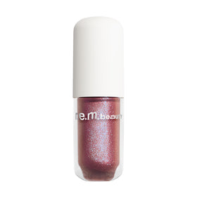 r.e.m. beauty lifestyle glam shot modeling Siren shade for evening-ready sparkle