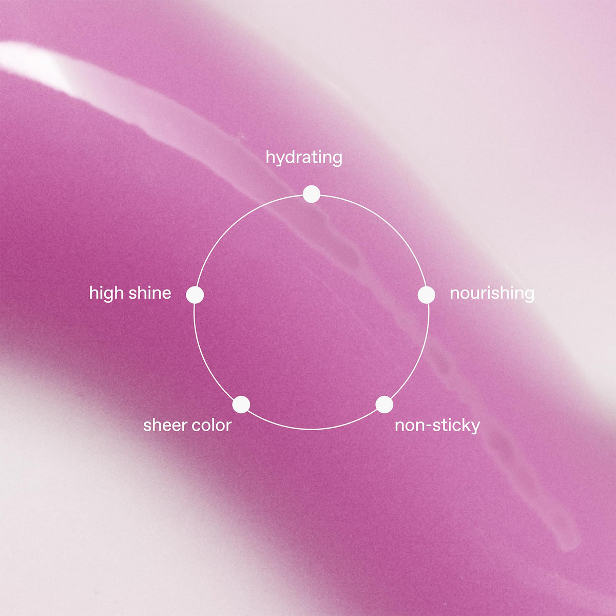r.e.m. beauty model applying gloss to lips for smooth, polished shine
