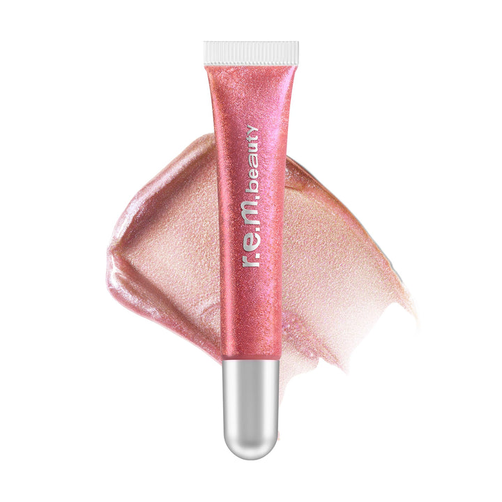 r.e.m. beauty product front packaging showing sleek tube and label, highlighting brand polish