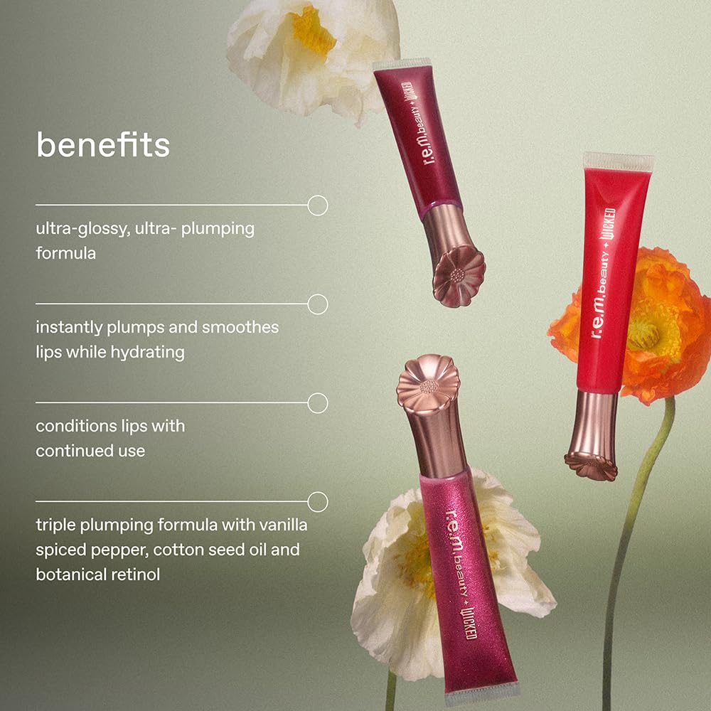 r.e.m. beauty next to smartphone showing size and travel-friendly benefit