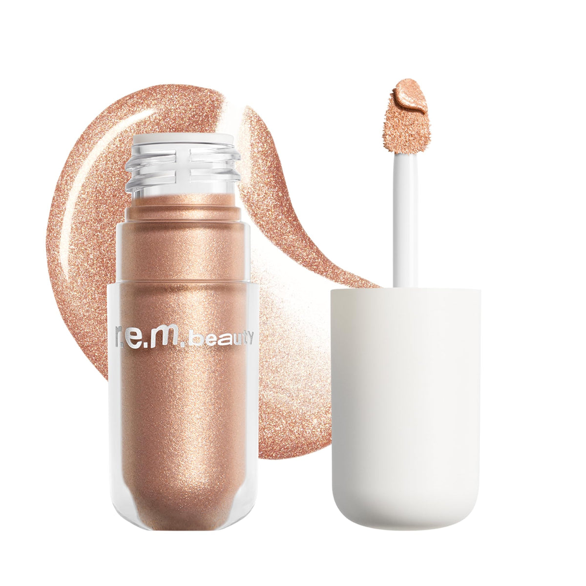 r.e.m. beauty product front packaging showing elegant tube and label benefit: recognizable shelf appeal