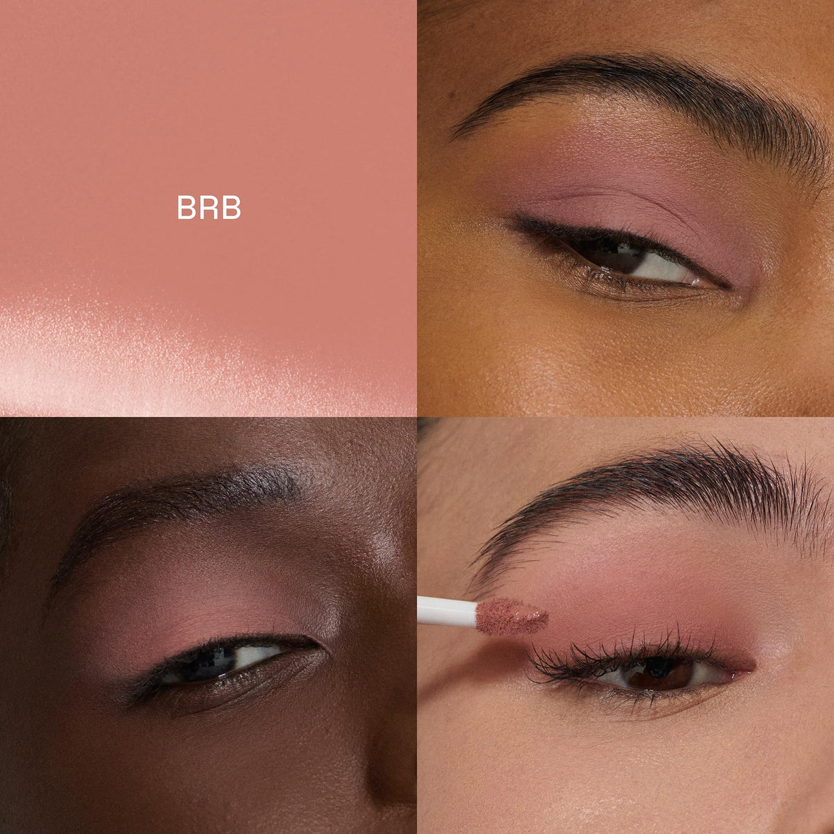 r.e.m. beauty texture swatch of BRB shade showing velvety matte pigmentation for bold color