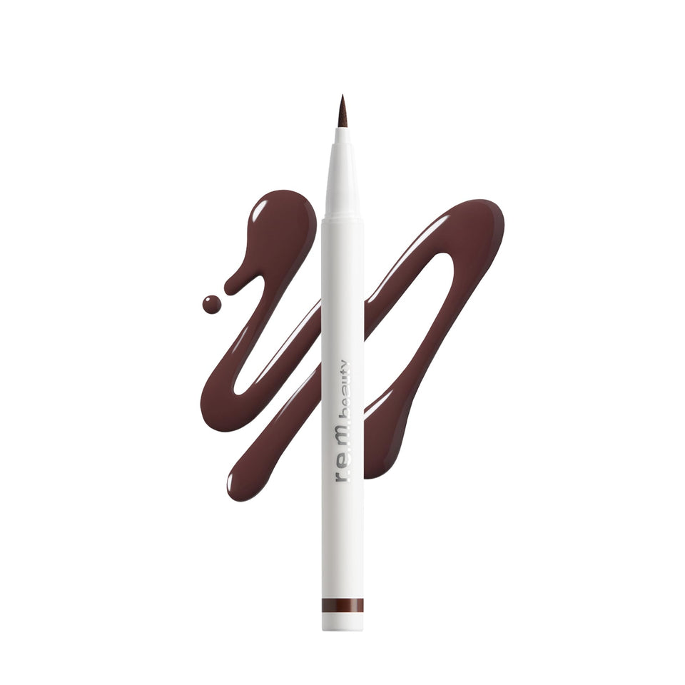 r.e.m. beauty Teddy front packaging showing sleek pen and brand for easy storage