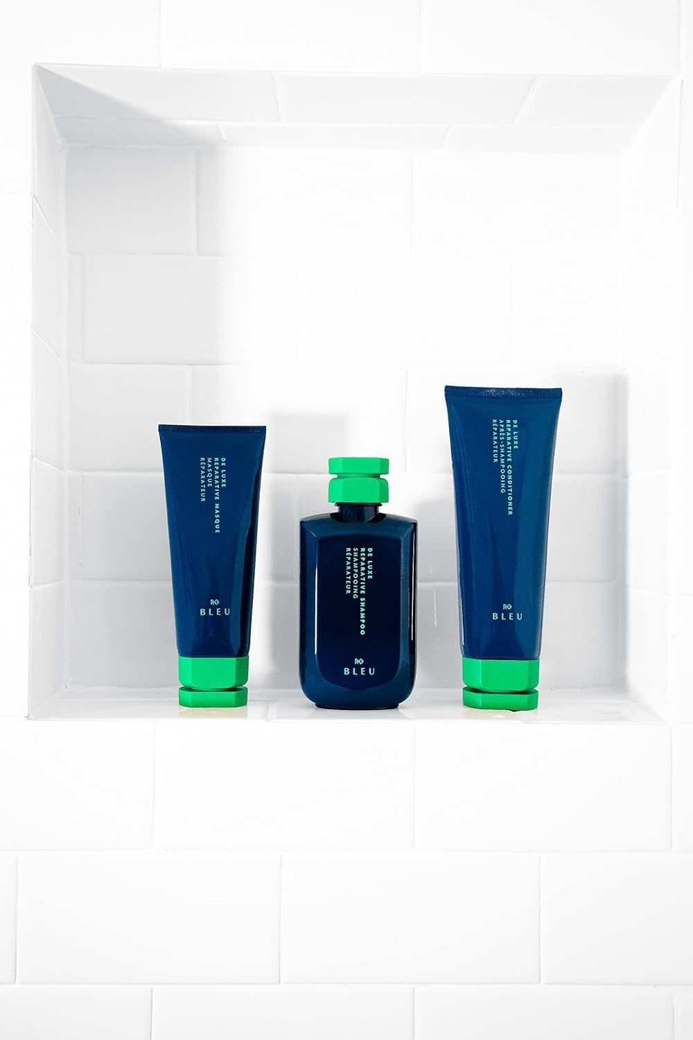R+Co shampoo with matching conditioner ready for repair routine
