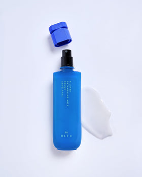 R+Co BLEU F-Layer applied in-hand to damp hair to show slip and easier combing benefit