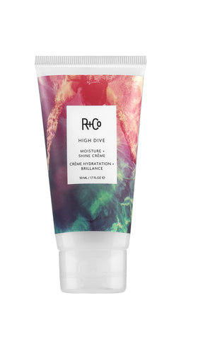 R+Co HIGH DIVE front packaging showing label and size, communicates professional hydration