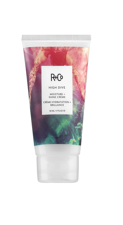 R+Co HIGH DIVE front packaging showing label and size, communicates professional hydration