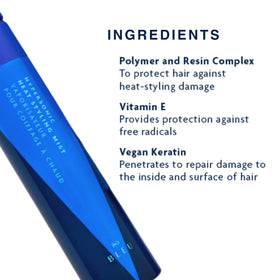 R+Co Hypersonic texture on hair strand showing smoothness and shine after application