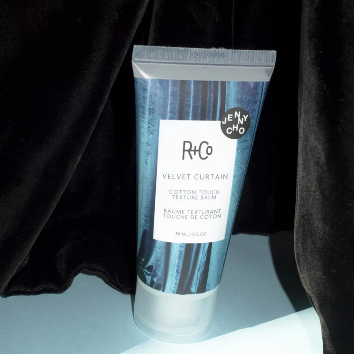 R+Co styling scene in bathroom showing everyday use and polished result