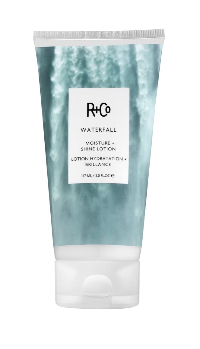 R+Co Waterfall front packaging showing bottle and label for quick ID and benefit