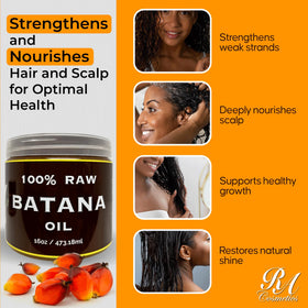 RA COSMETICS before and after hair images showing improved shine and reduced frizz