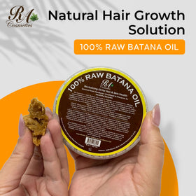 RA COSMETICS pouring oil to display rich unrefined texture and moisture