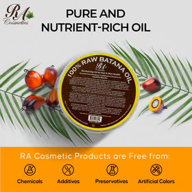 RA COSMETICS 16 oz bottle next to common items for scale emphasizing generous supply